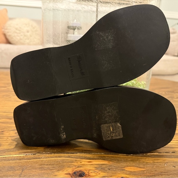 Madewell Double Strap Platform Black Sandals - Picture 4 of 4